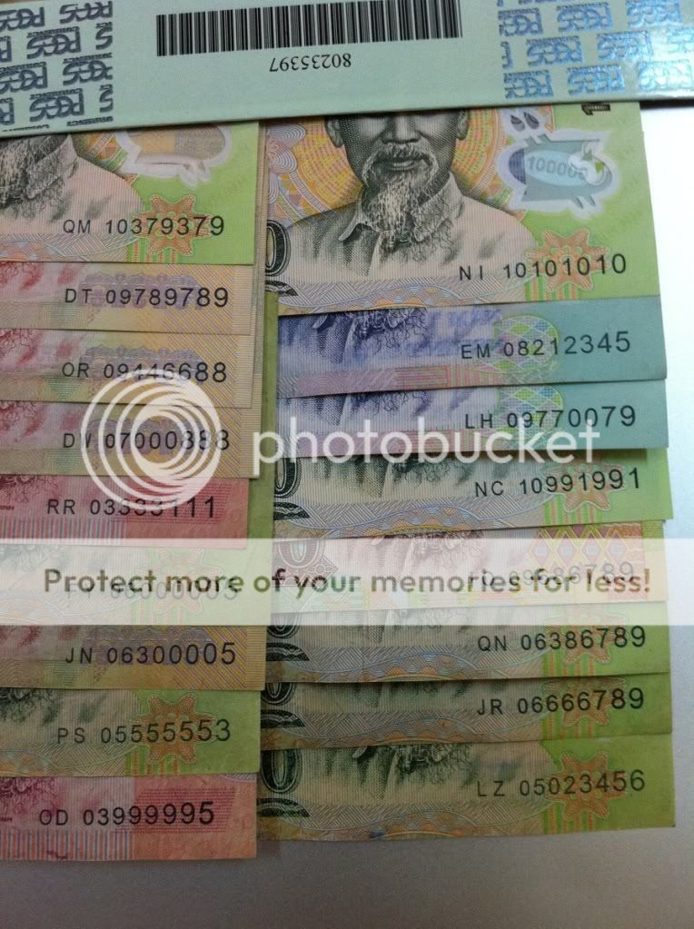Tiền VND và USD seri tứ quý, ngũ quý, lục quý. 888888..... - 2